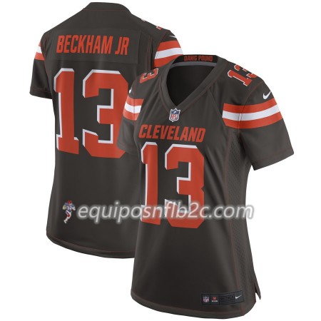 Camiseta Mujer NFL Cleveland Browns Odell Beckham Jr 13 Nike Marrón Camiseta Mujer NFL Cleveland Browns Odell Beckham Jr 13 Nike Marrón